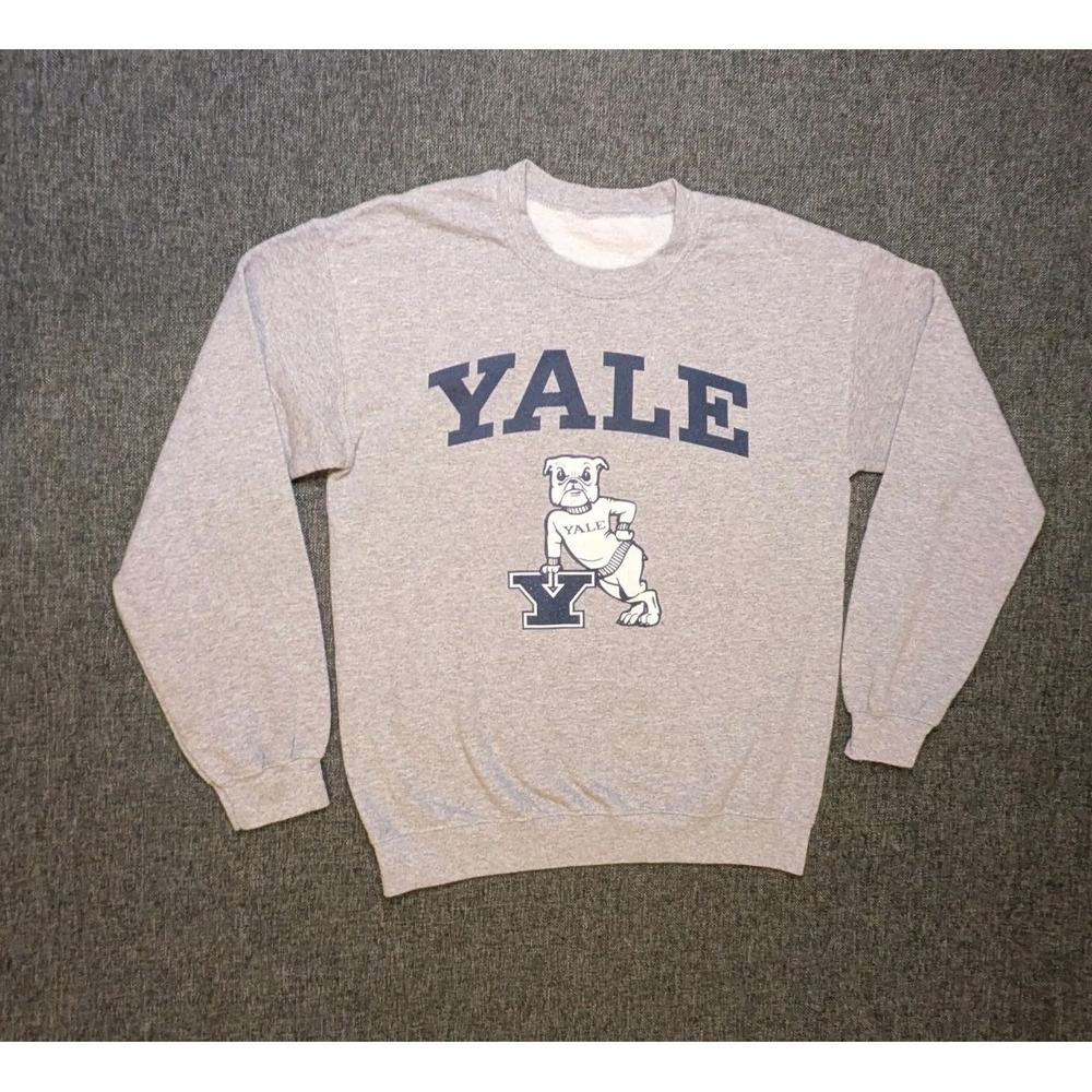 Yale University Sport Gray Pullover Sweatshirt Size Small Adults College Wear